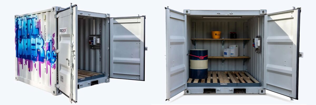 Effizienter Schutz für Ihre Arbeitsumgebung: Mieten Sie jetzt unsere WHG-zugelassenen Gefahrstoffcontainer bei tankhandel.de - 