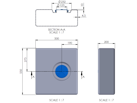 Wohnmobil Abwassertank 55 L Caravan Camper