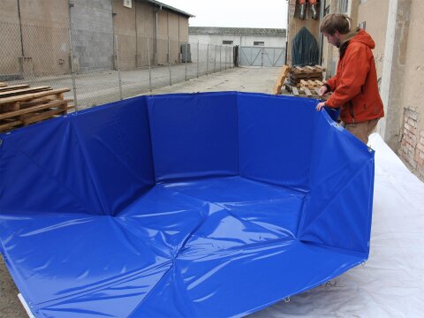 Faltbehälter Feuerwehr 1.000–3.000 Liter – Auffang- & Löschwasserbehälter