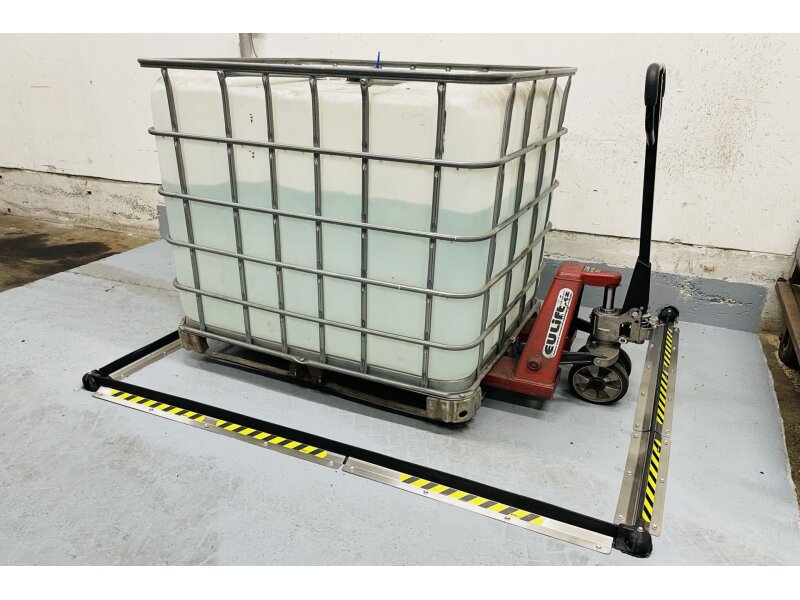 Boden Barriere - Modulare Auffangwanne mit befahrbarer Gummis