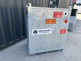 Mobile Tankstelle Diesel 1000 l – doppelwandig verzinkt, 230 V Pumpe 45 l/min NEUWERTIG
