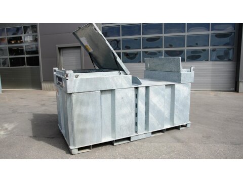 Mobile Tankstelle QUADRO-D 2000 Liter – Doppelwandiger Stahltank mit UN-Zulassung