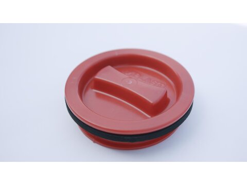 Deckel für Wohnmobil Abwassertank 120mm rot AG