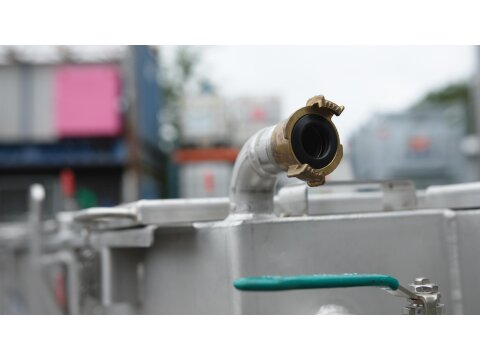 Mobiler Öl- & Koaleszenzabscheider aus Edelstahl – NS 10 / 2,5 m³ mit integriertem Schlammfang zur Miete