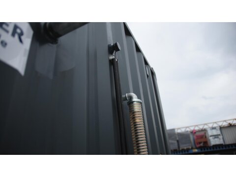 FuelTainer 3000 Liter Tankstellencontainer und Diesel Abfüllplatz – mobile Tankstelle – Baustellentank mit Dieselpumpe 70 l/min – AwSV