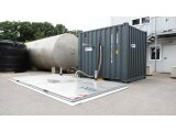 FuelTainer 3000 Liter Tankstellencontainer und Diesel Abfüllplatz – mobile Tankstelle – Baustellentank mit Dieselpumpe 70 l/min – AwSV