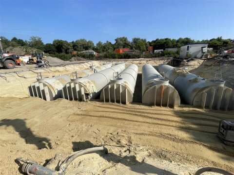 Löschwasserbehälter 50.000 l Hawle Kunststoff – nach DIN 14230, DN 2500, SLW 60 Komplettset