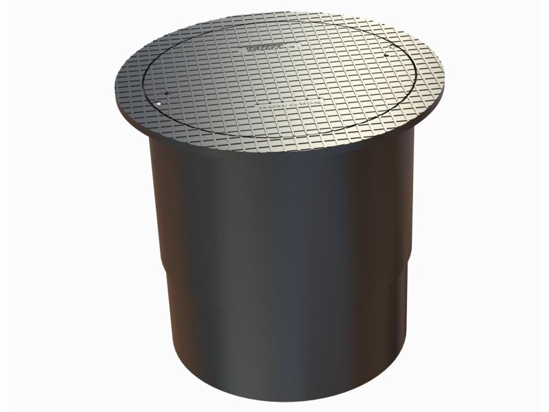 Nautilus Teleskopdom 35 kN befahrbar mit Abdeckung – höhenverstellbar 500–750 mm