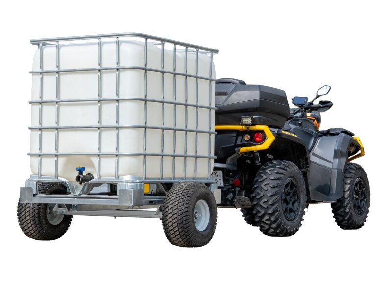 Weidefass - Anhänger für 1000 l IBC – Mobile Tränkelösung