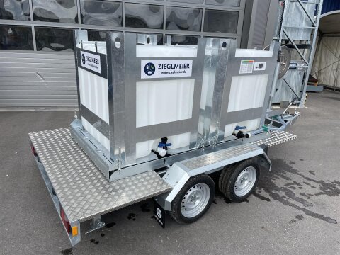 FuelTrailer Twin Tank – Mobile Einheit für 2×1000 L Wasser- & Abwassertanks