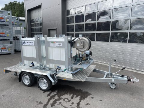 FuelTrailer Twin Tank – Mobile Einheit für 2×1000 L Wasser- & Abwassertanks