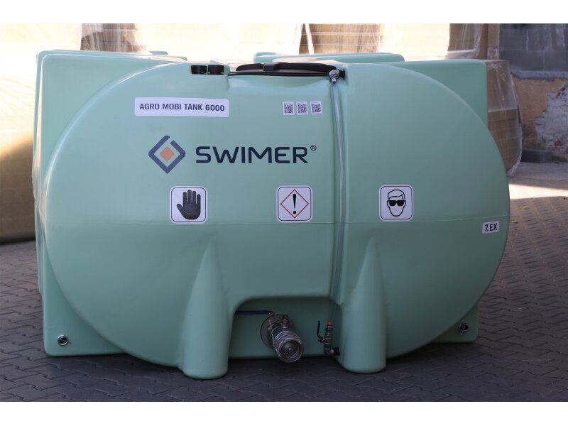 Wasserfass Transportfass 6.000 Liter Tank PE oberirdisch liegend