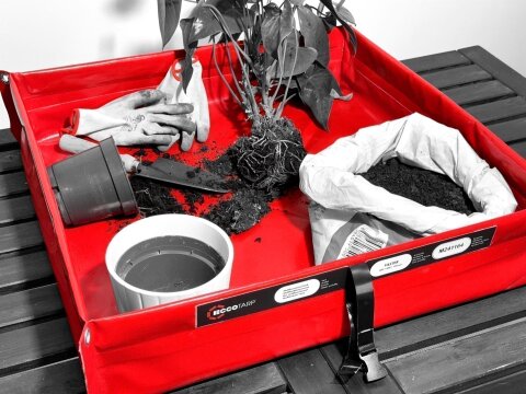 Faltbare Auffangwanne FASTER 20 - 292 Liter, Roll-Faltstruktur für schnelles Auffangen und Lagerung