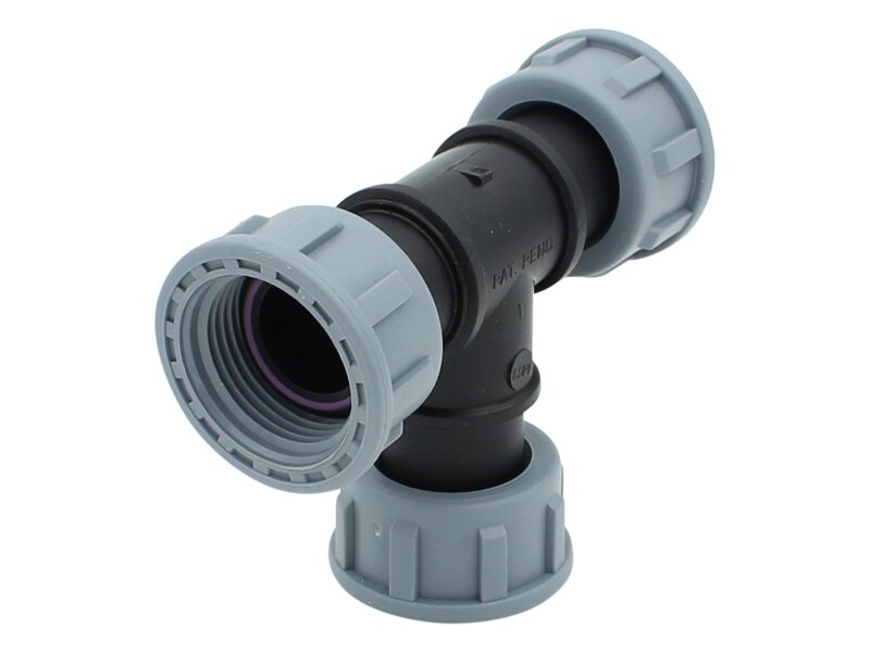 IBC Container T-Stück 3 x IG - G1 Zoll V-Schutz