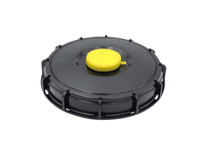 IBC Container Greif Schraubdeckel 225mm schwarz mit S56x4 Entlüftung