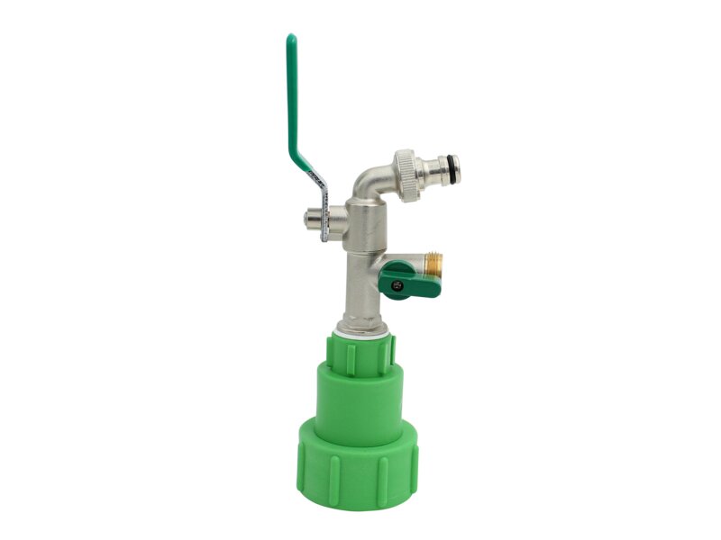 IBC Container Kugelhahn Metall 2-weg Profi - Verdrehschutz