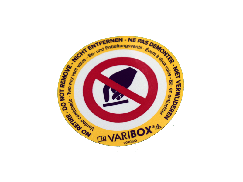 VARIBOX-Aufkleber Kappe Kombi-Belüfter