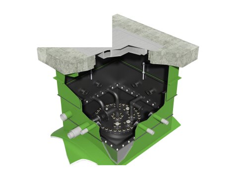 Domschacht Mittelteil