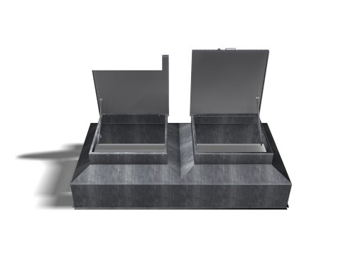 Domschachtabdeckung Doppeldomschacht