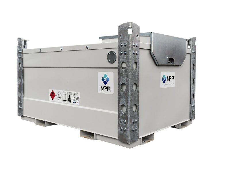 Mobile Tankstelle Diesel 3.000 Liter Dieseltank für Baustellen