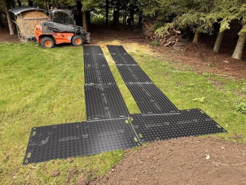 Überfahrplatten aus Kunststoff – belastbar bis 40 t