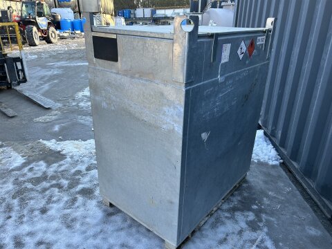 Mobile Tankstelle Diesel 1000 l – doppelwandig verzinkt, 230 V Pumpe 45 l/min gebraucht