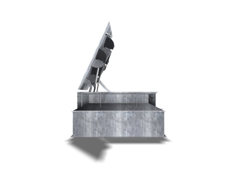 Pellettank Domschachtabdeckung für Kugeltank 150kn