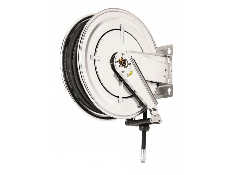 Schlauchaufroller Edelstahl autom. Rückholung für Wasser