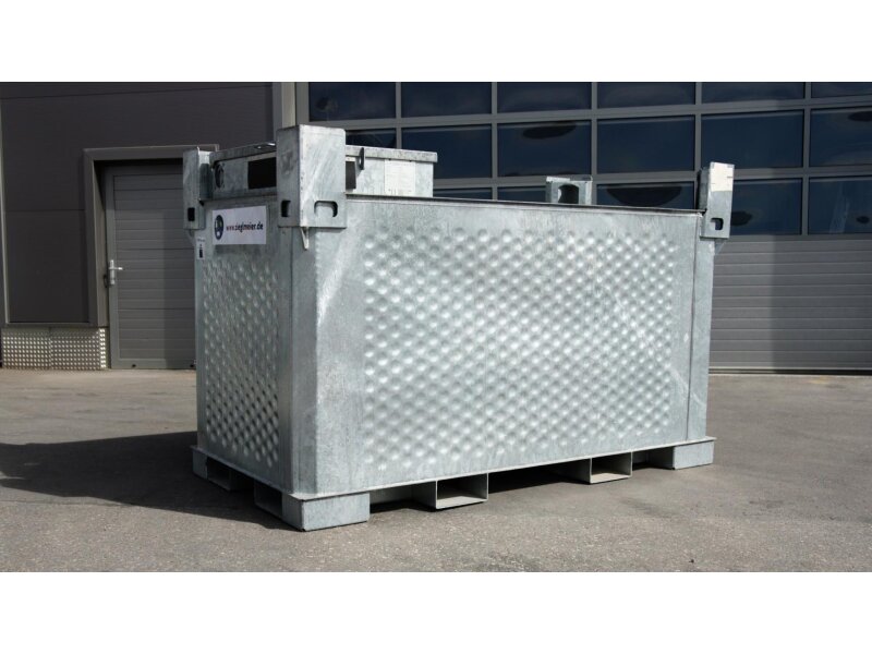 Mobile Tankstelle Diesel 2900 Liter 230V Pumpe verzinkt