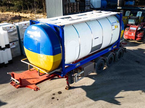 TankTainer 35.000 Liter mieten – V4A Edelstahl Tankcontainer für mobile Gefahrstofflagerung