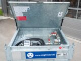 Mobile-Benzintankstelle 330l mit 230V Pumpe für Benzin und Flugkraftstoffe AWsV
