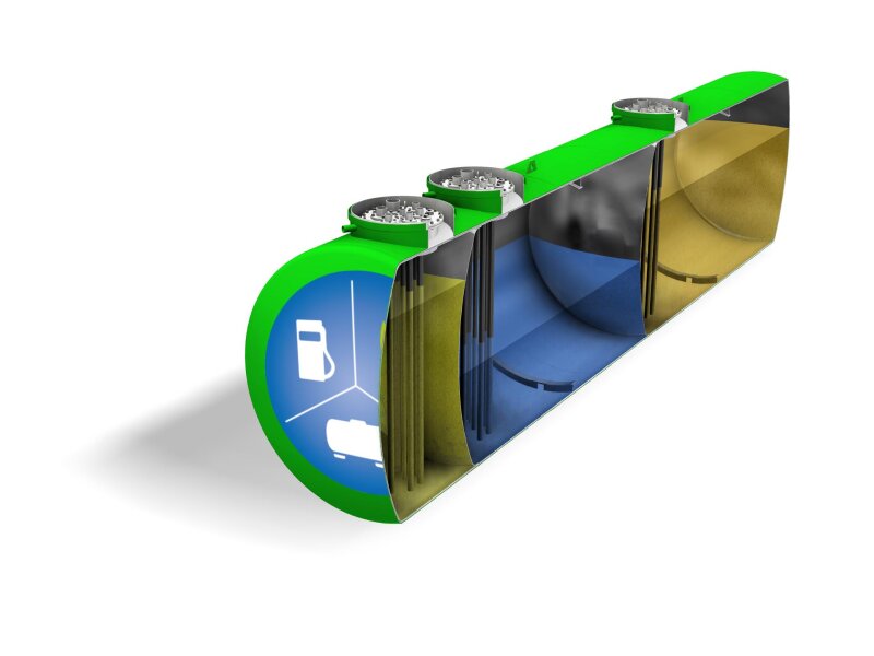 Edelstahltank 50.000 l doppelwandig – für Abwasser, VE-Wasser, Reinstwasser & Methanol – ober-/unterirdisch lieferbar