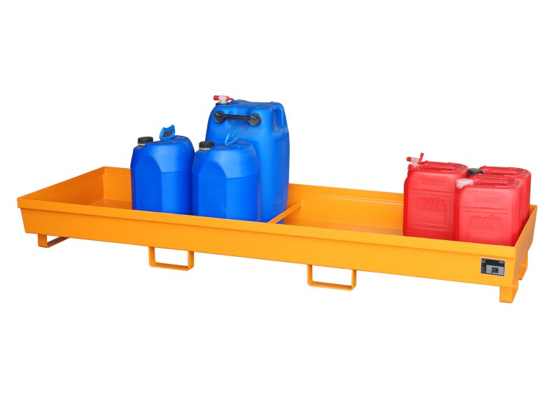 Auffangwanne AO-4/B 2400x800x285mm konische Bauform ineinander stapelbar ohne Gitterrost