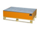 Auffangwanne 2010 max. 2x200l 1200x800x260mm mit Gitterrost ohne Stützfüße