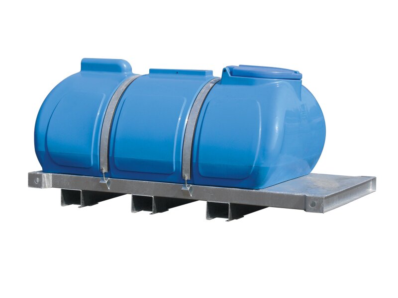 Wasserfass 2.000 Liter auf Transportgestell
