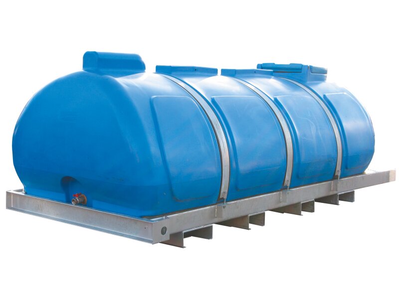 Wasserfass 2.700 Liter auf Transportgestell – Mobiler Wassertank