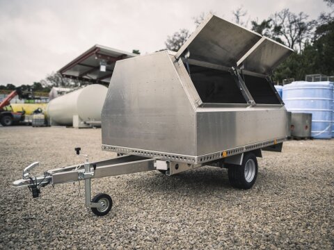 Galabau Anhänger 750 kg – ungebremst, Aluminium-Aufbau, robust & vielseitig