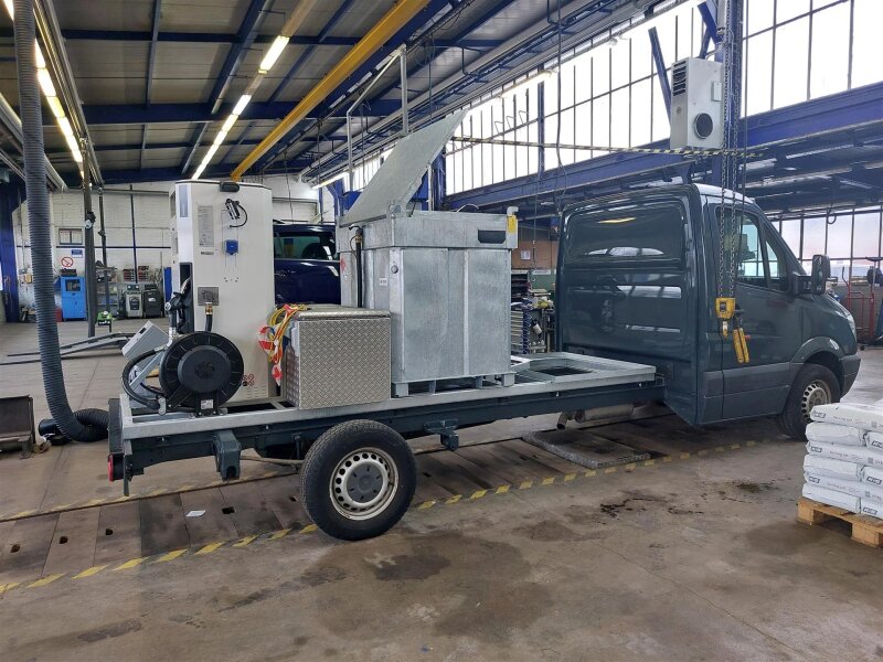 Mobile Tankstelle 950l eichfähig  - Sonderlösung auf 3,5to Fahrgestell mit Powerbank