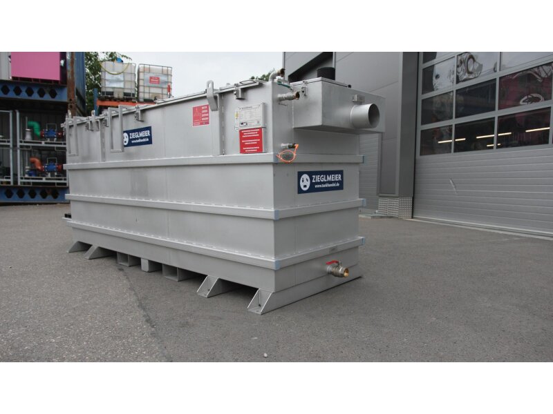 Mobiler Ölabscheider mieten NG 10 mit 2500l Schlammfang