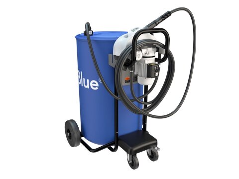 AdBlue Pumpe Flipper Fahrwagen für 200l AdBluefass...