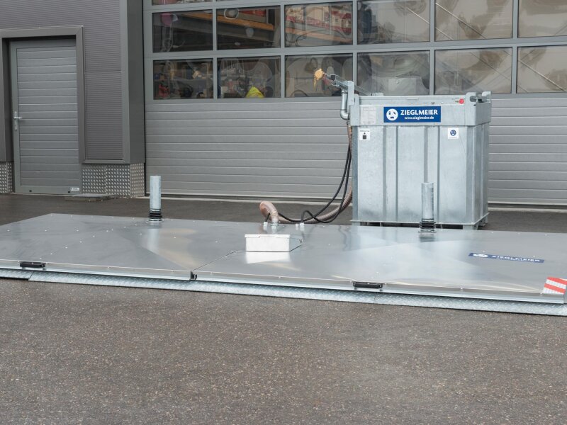 Mobile Tankstelle 950l & Diesel Abfüllplatz Betankungsplatz ECO Outdoor komplett Set