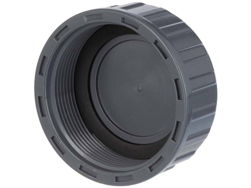 PVC Kappe Innengewinde inkl. Flachdichtung