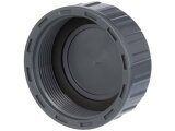 PVC Kappe Innengewinde inkl. Flachdichtung