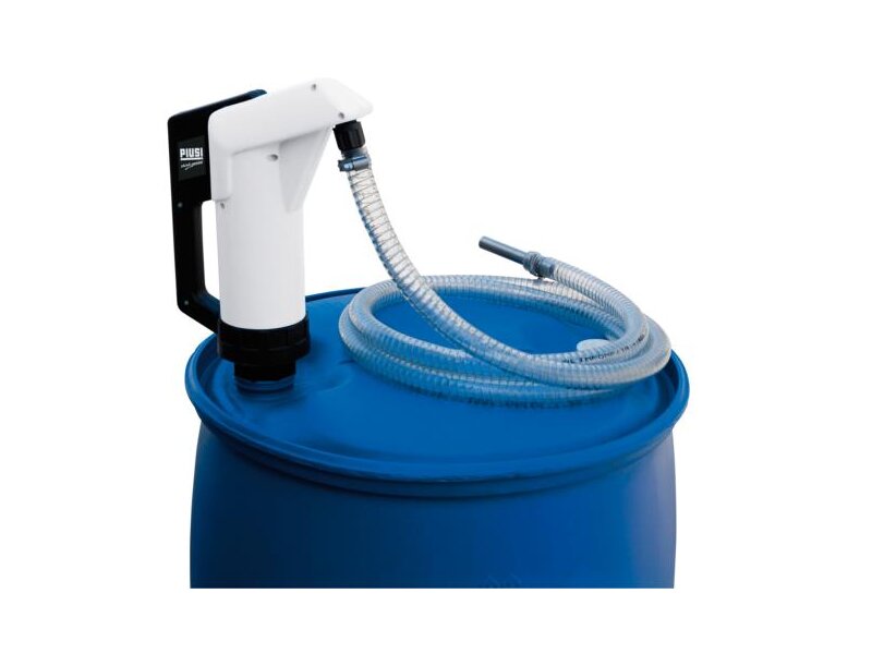 AdBlue Handpumpe SuzzaraBlue für 220l Fass mit 3m Schlauch und Gewindeadapter